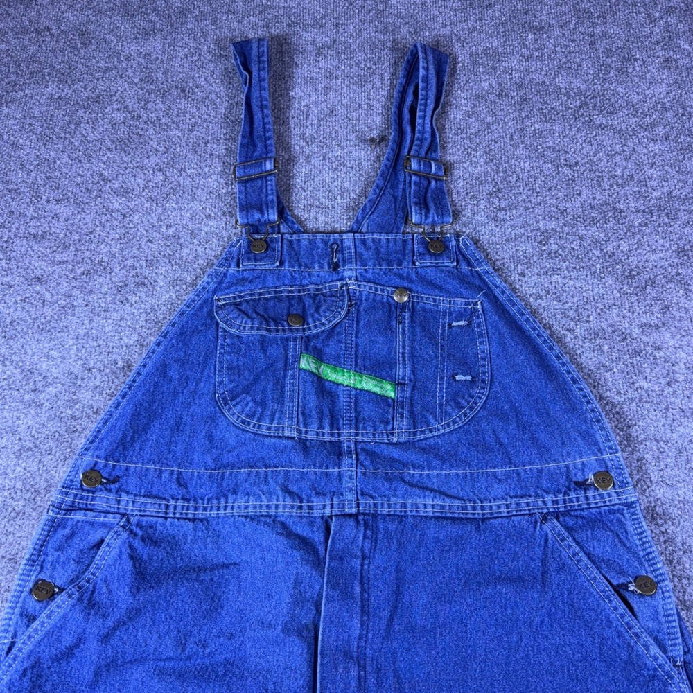 Key Imperial Mens Big Tall Denim Bib Overalls Carpenter Workwear W44